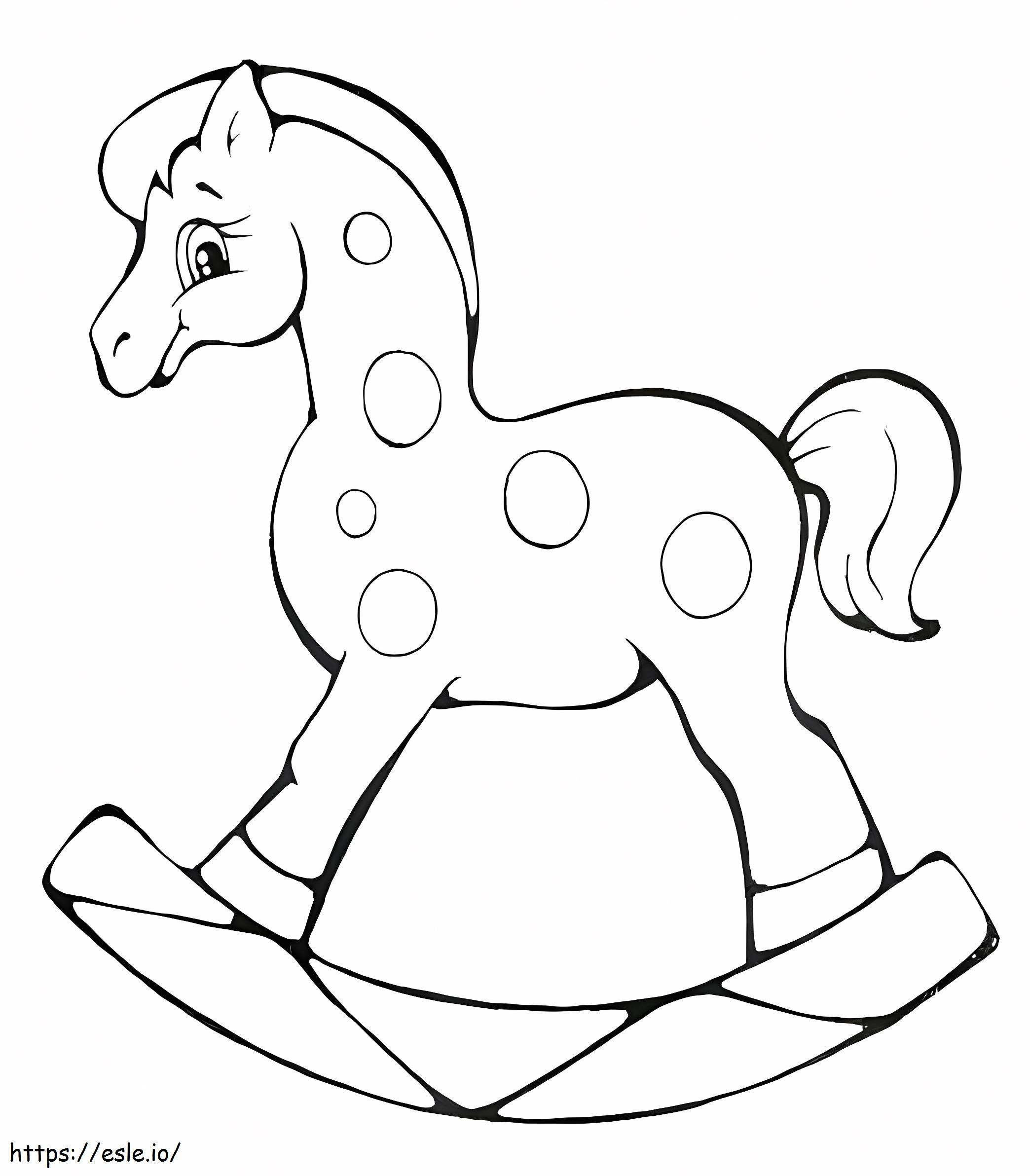 Cavalo de balanço para imprimir para colorir