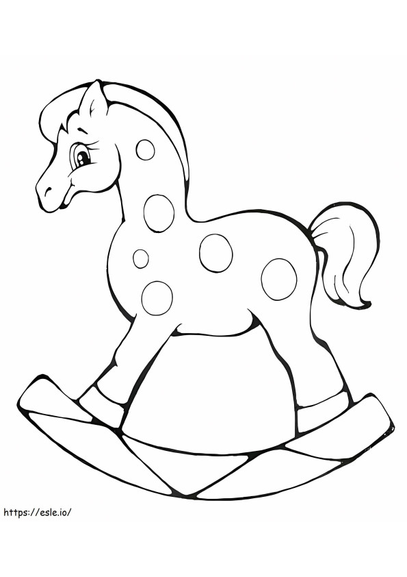 Cavalo de balanço para imprimir para colorir