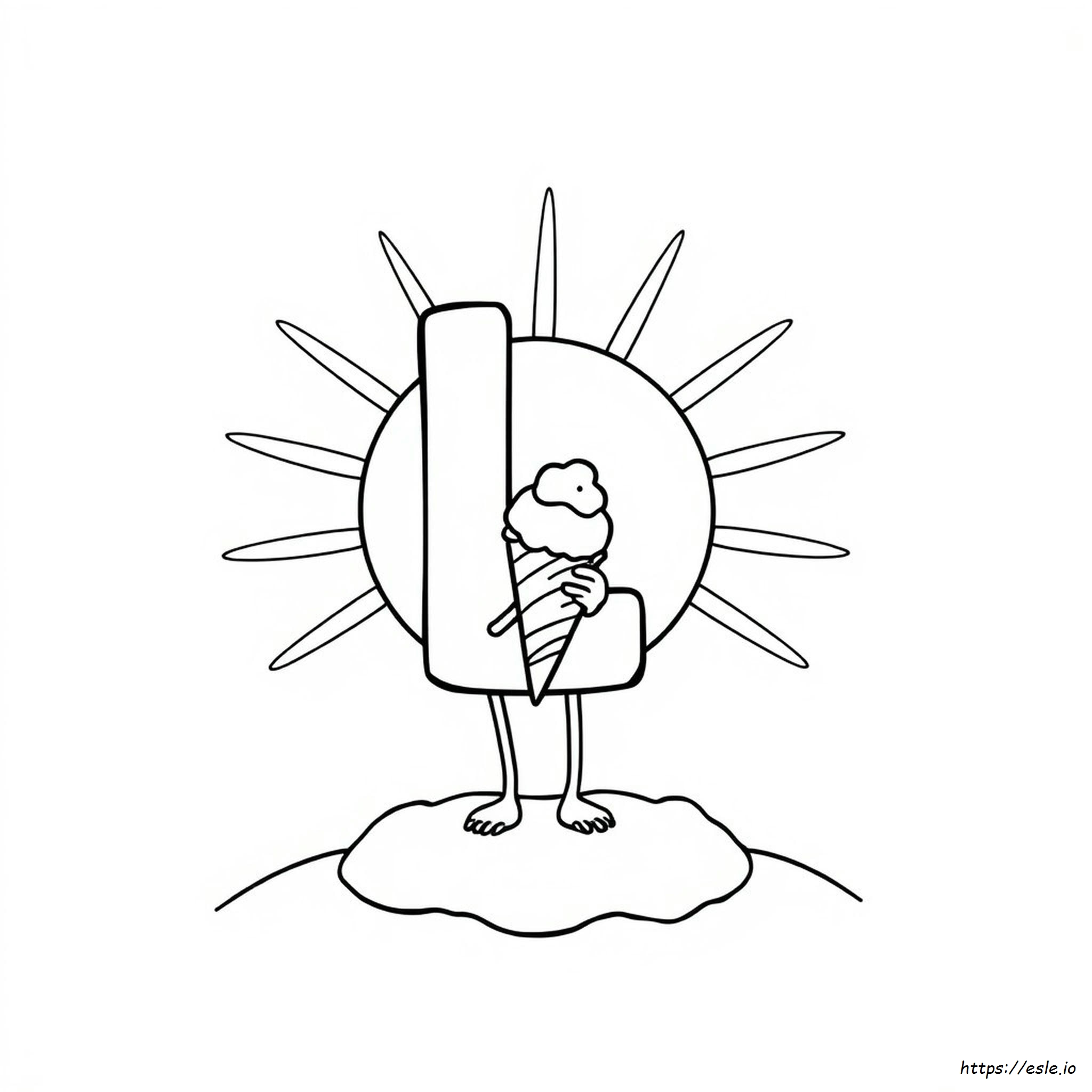 Capital Letter L Coloring Pages