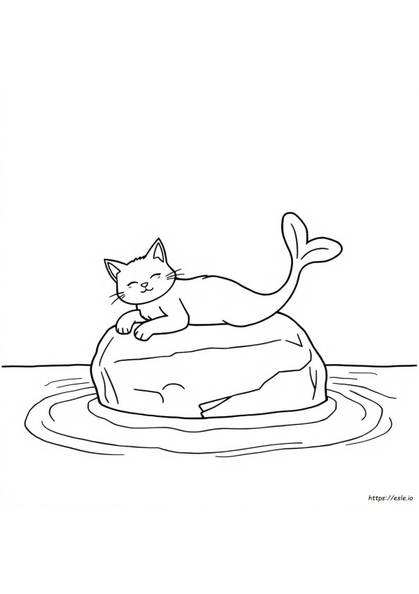Sirip Kucing Gambar Mewarnai