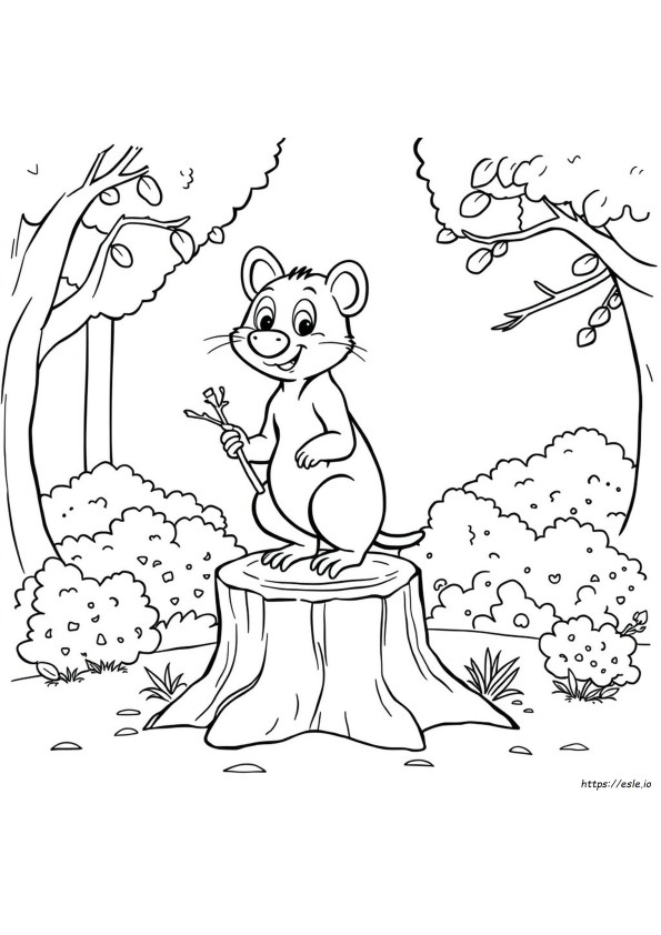 Halaman Mewarnai Kartun Tasmanian Devil