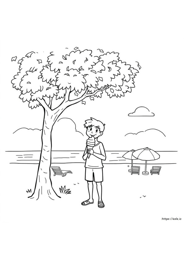 Hot Weather Coloring Pages