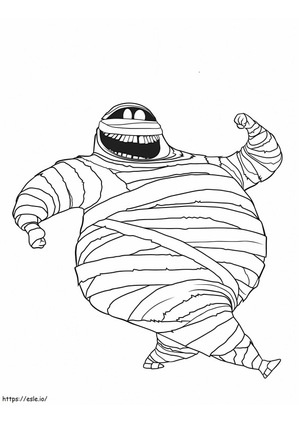 Murray The Big Fat Mummy coloring page