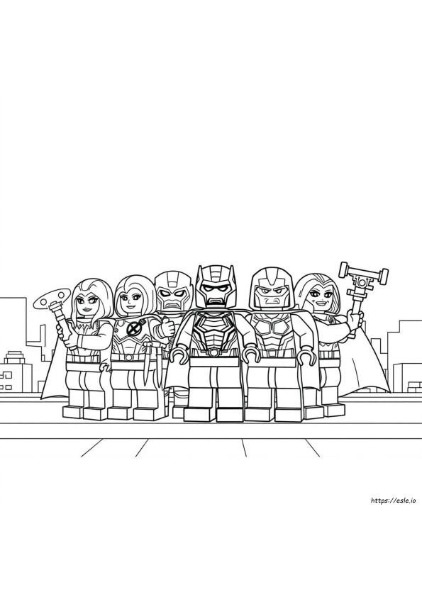 Lego Marvel Coloring Sheets