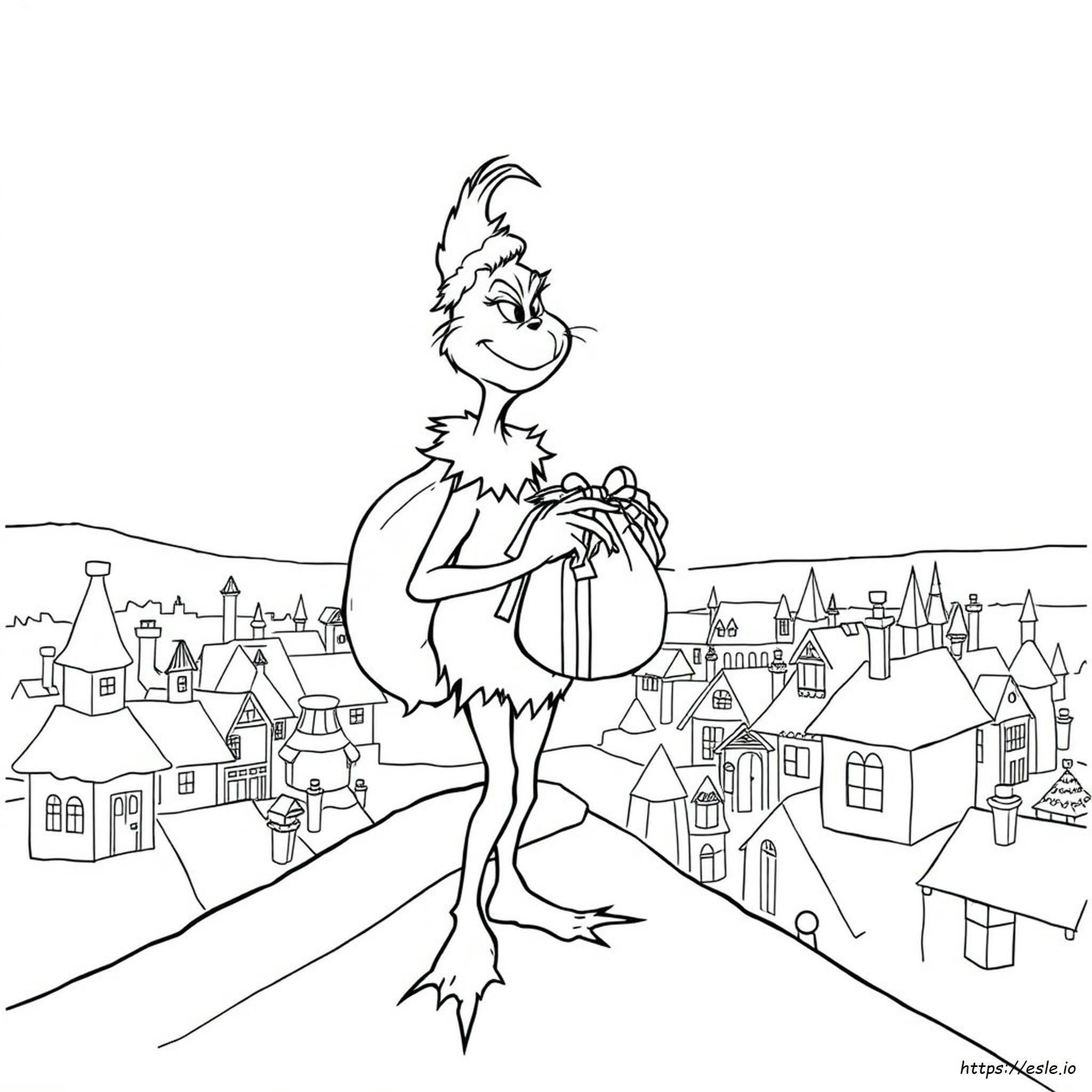 Grinch Who Stole Christmas Coloring Pages