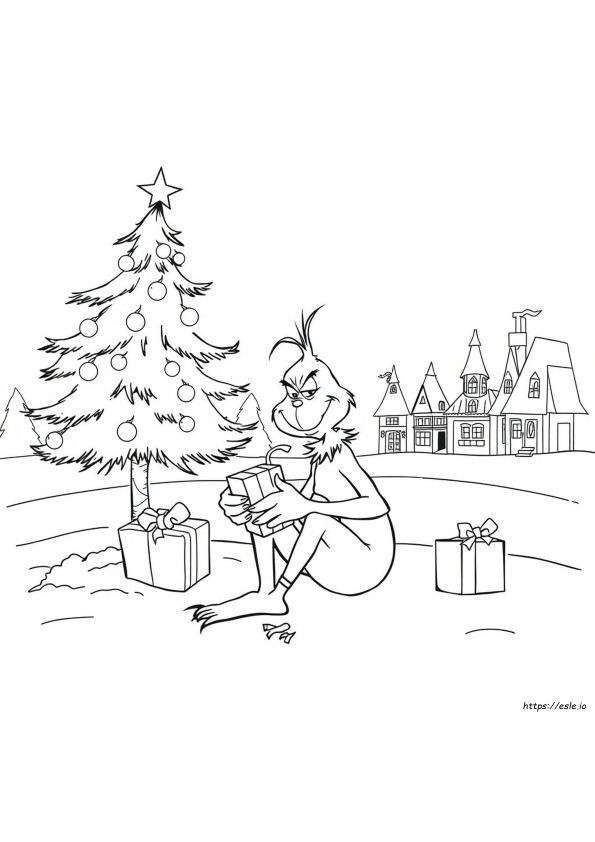 The Grinch Coloring Page Free
