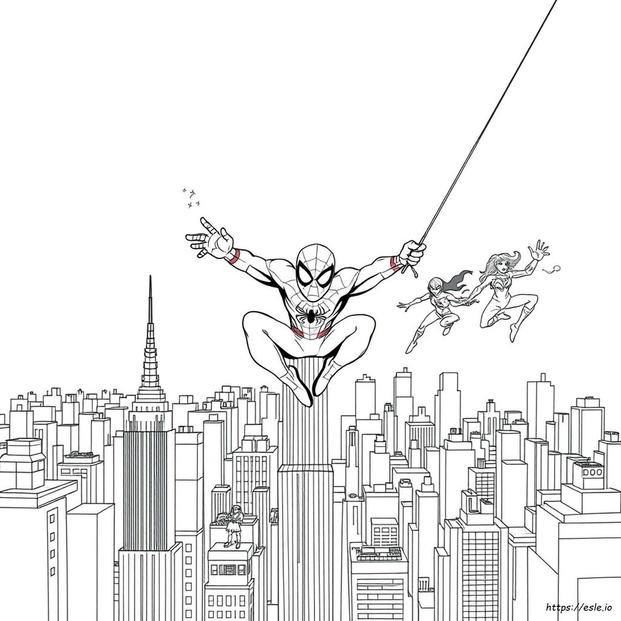 Colouring Pages Spidey And His Amazing Friends Drawing