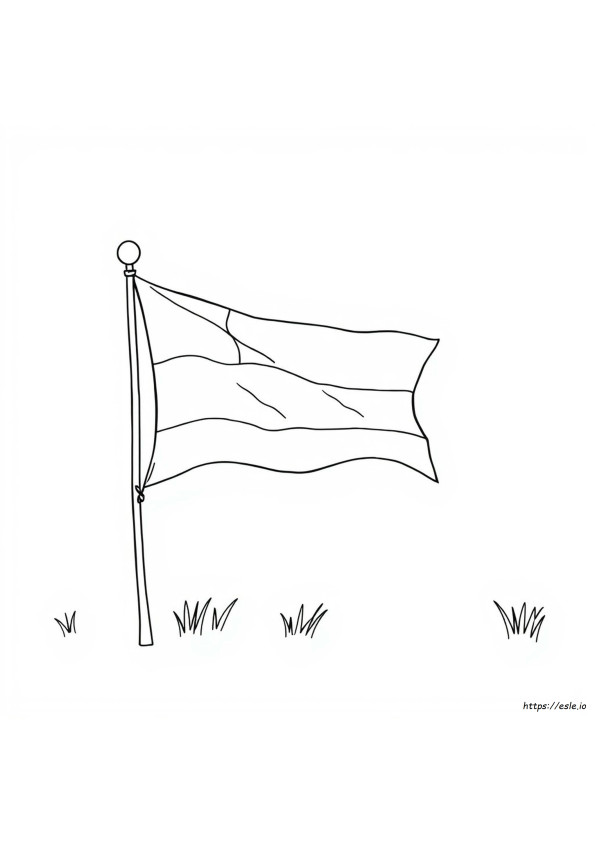 Netherlands Flag Coloring Page