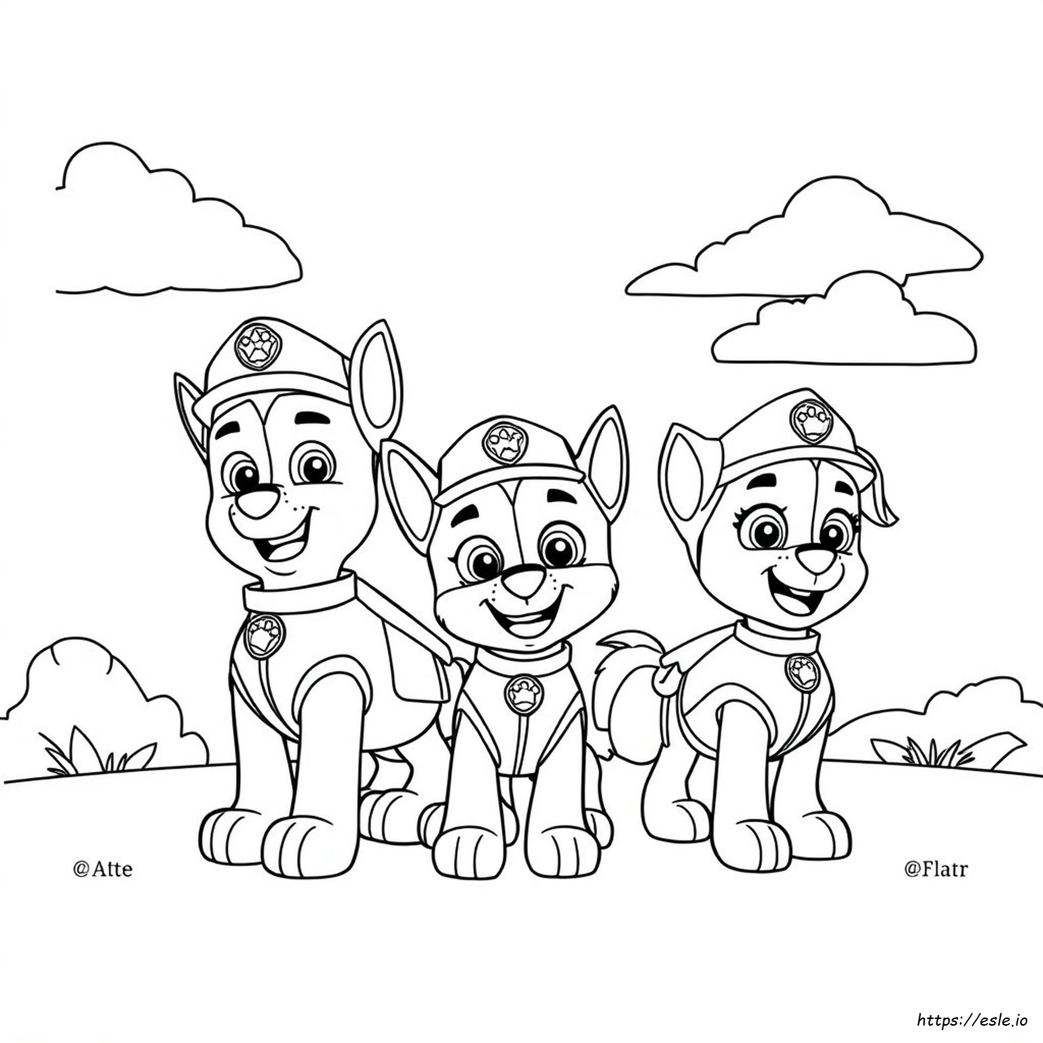 Paw Patrol Disegni Da Colorare