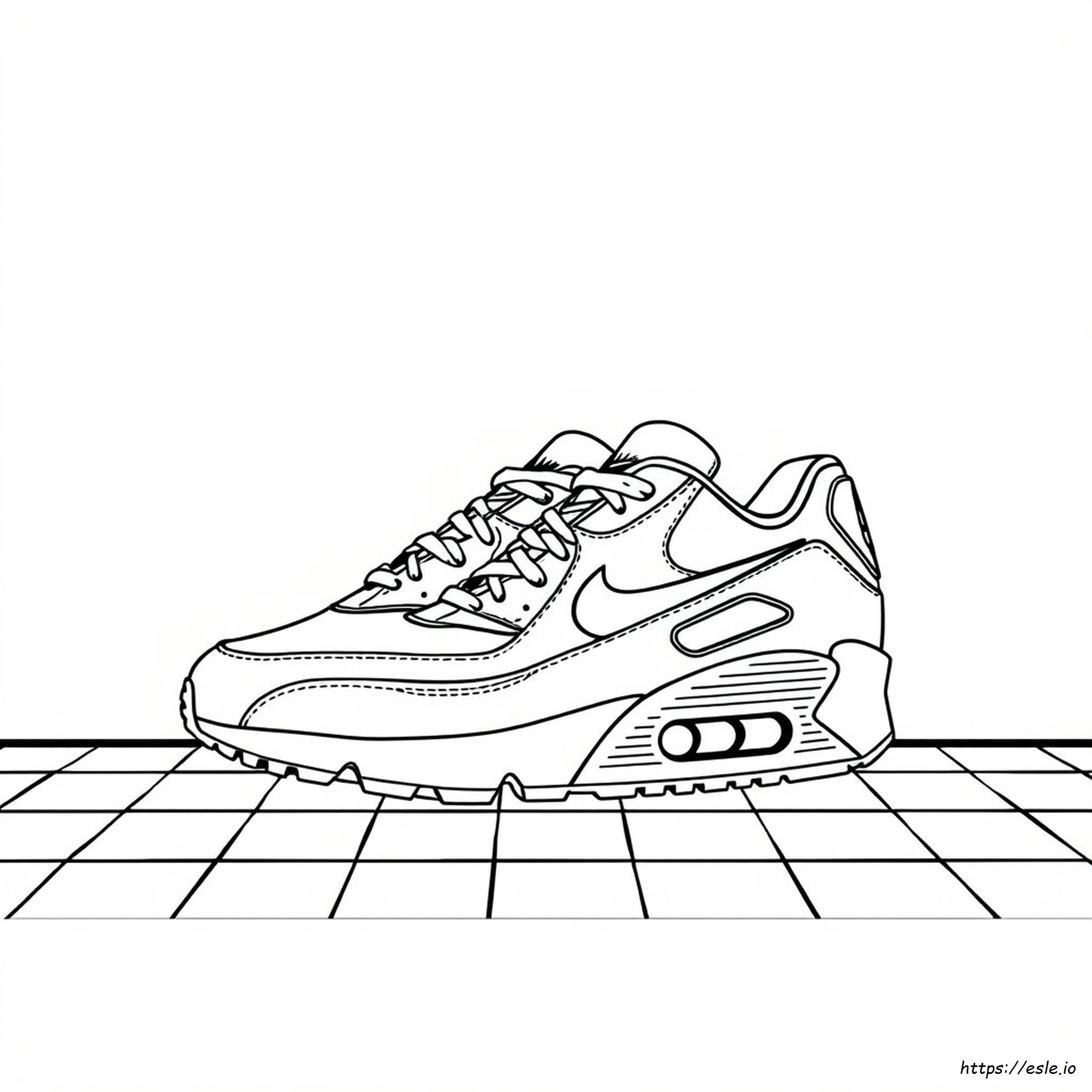 Air Max 90 Coloring Page