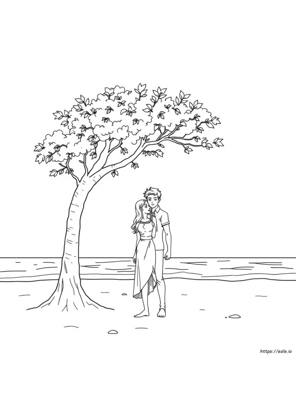 Bella Dan Edward Gambar Mewarnai