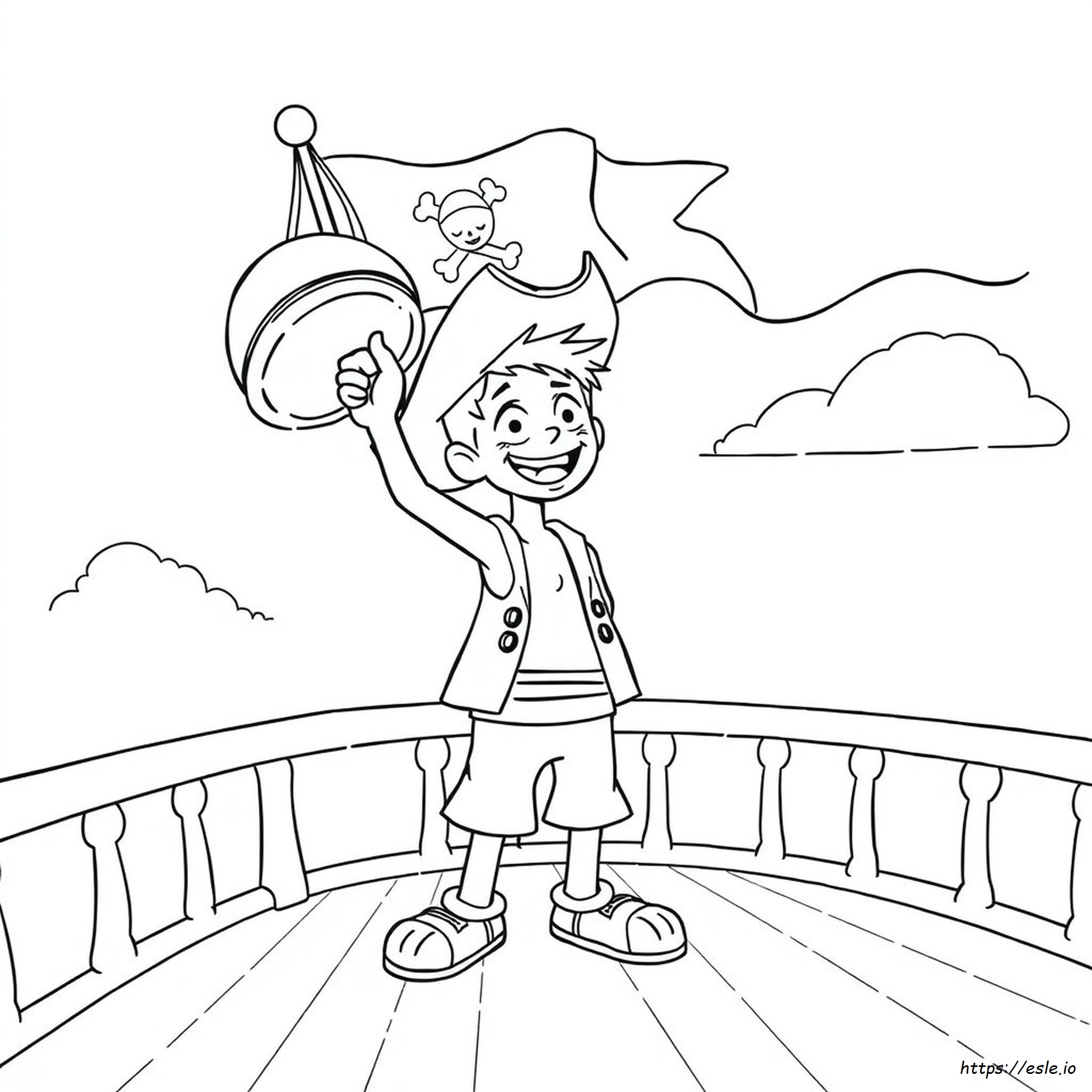 Luffy Kolorowanka