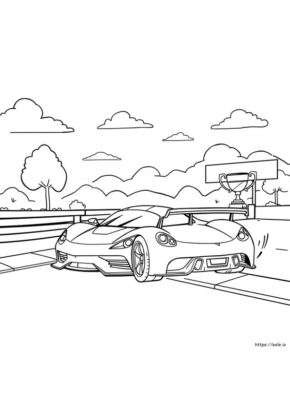 Gambar Mewarnai Mobil Cepat