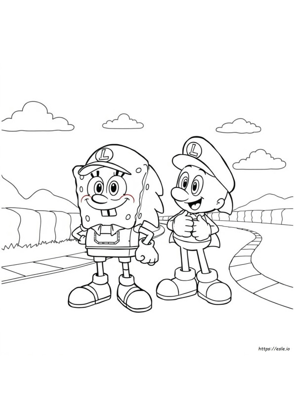 Sonic Mario Coloring