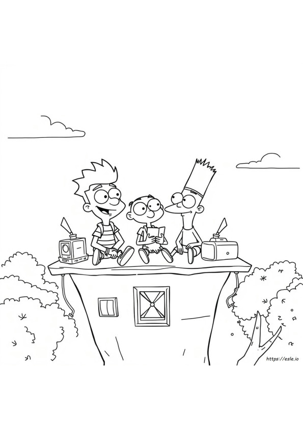 Perry Phineas Dan Ferb Gambar Mewarnai