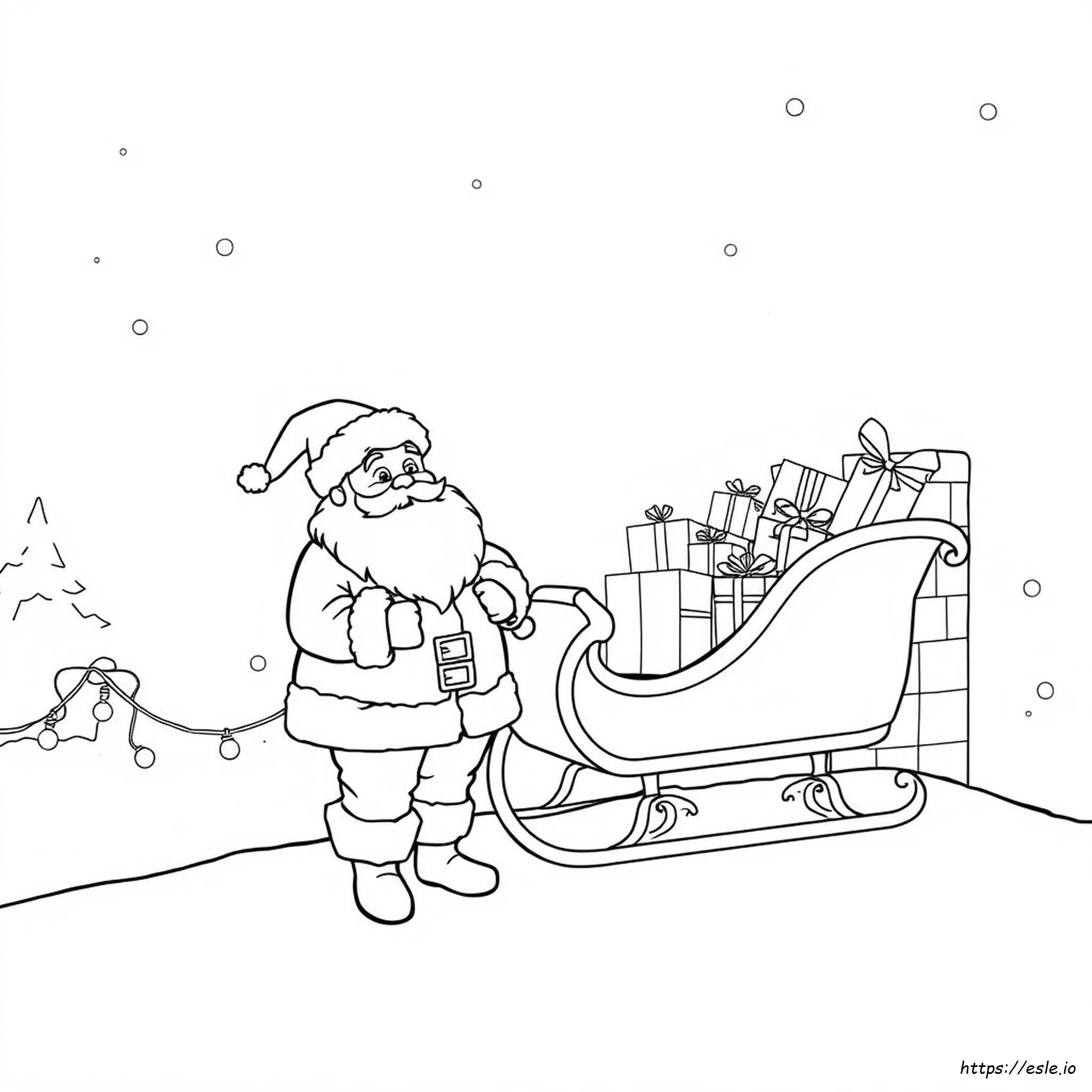 Disegni Di Natale Da Colorare Gratuiti: Babbo Natale