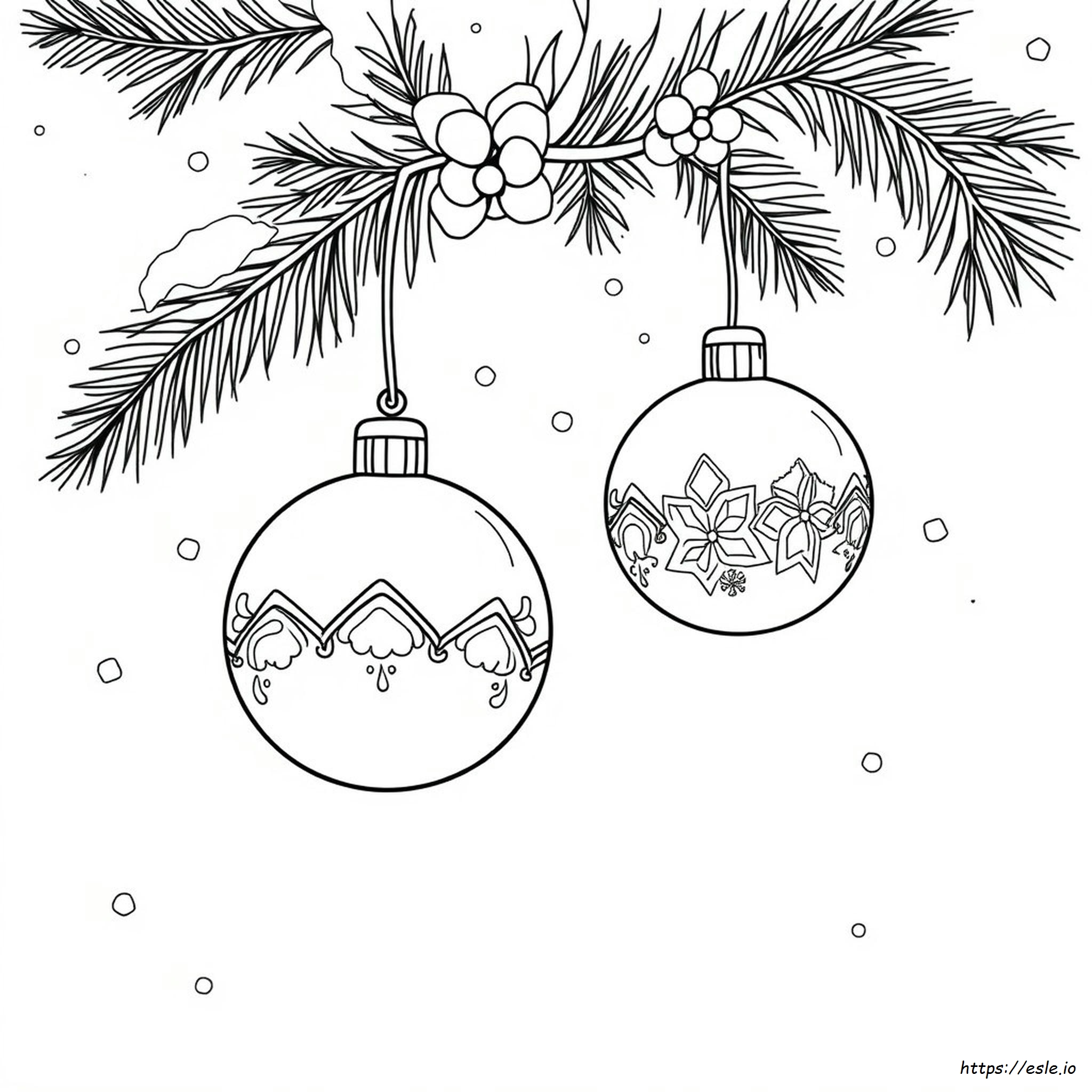 Pallina Di Natale Da Colorare: Modello