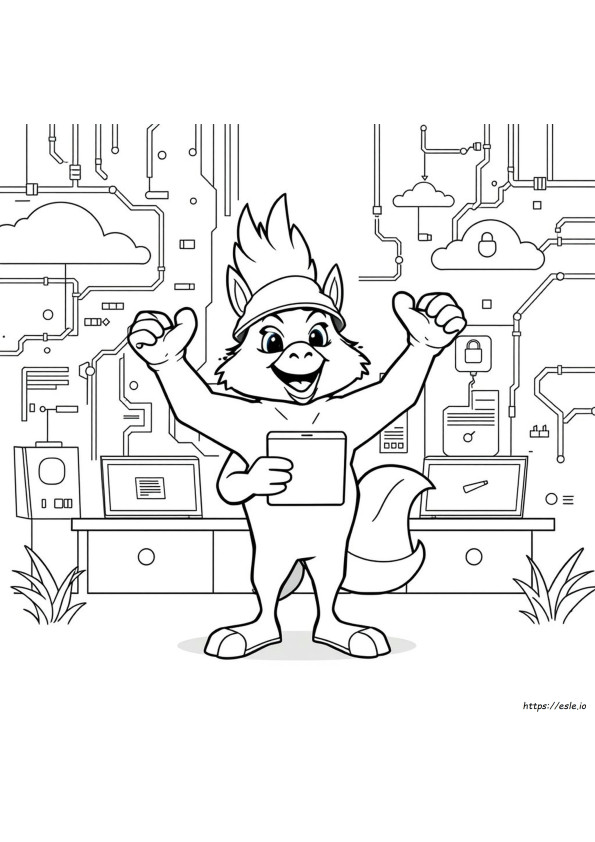 Gambar Mewarnai Flareon Yang Dapat Dicetak