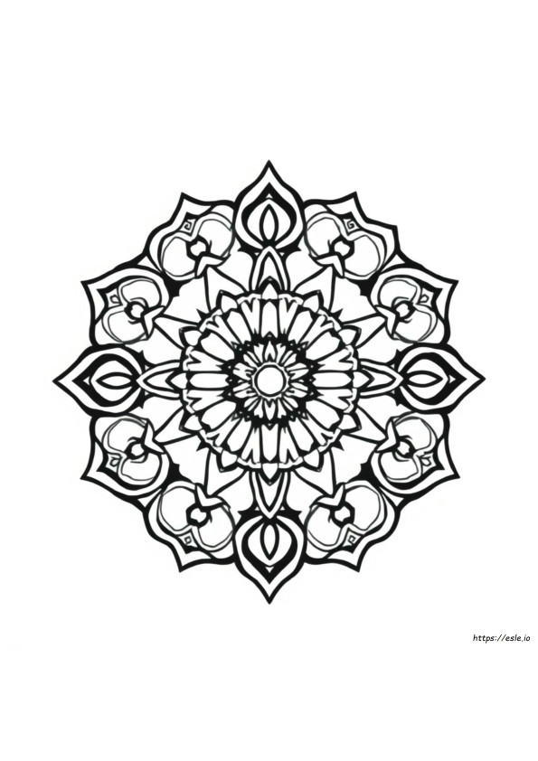 Aplikasi Gambar Mewarnai Mandala