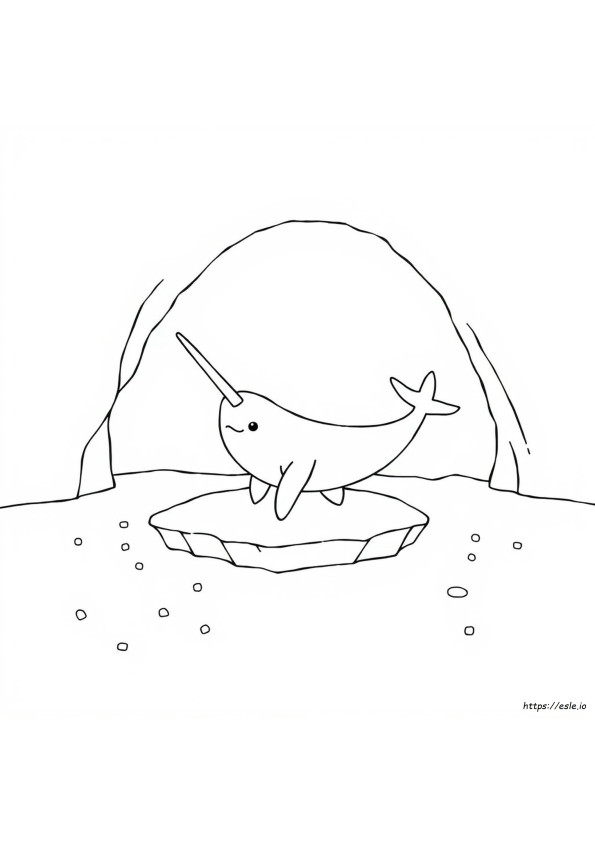 Not Quite Narwhal Coloring Pages