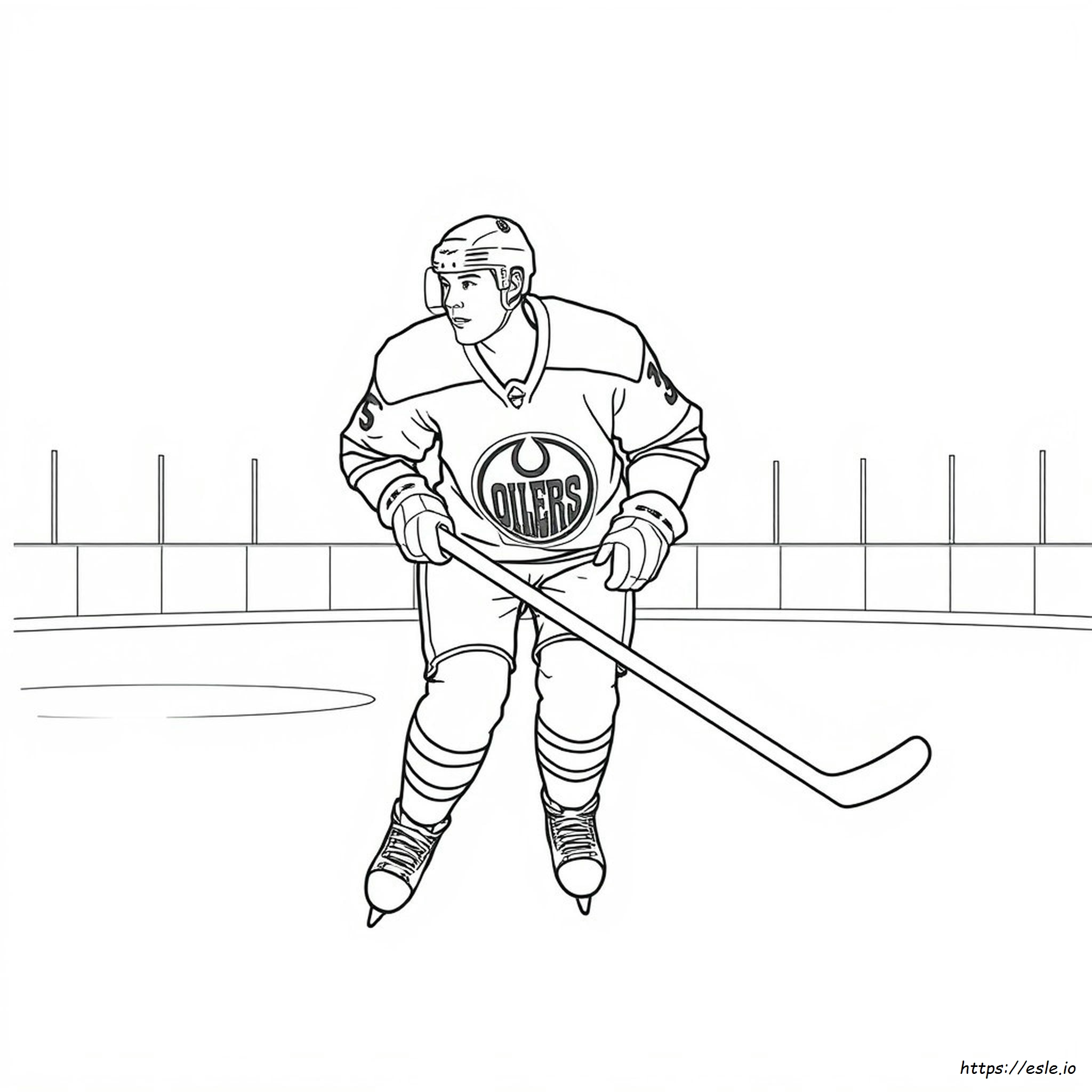 Pagina Da Colorare Connor Mcdavid Oilers
