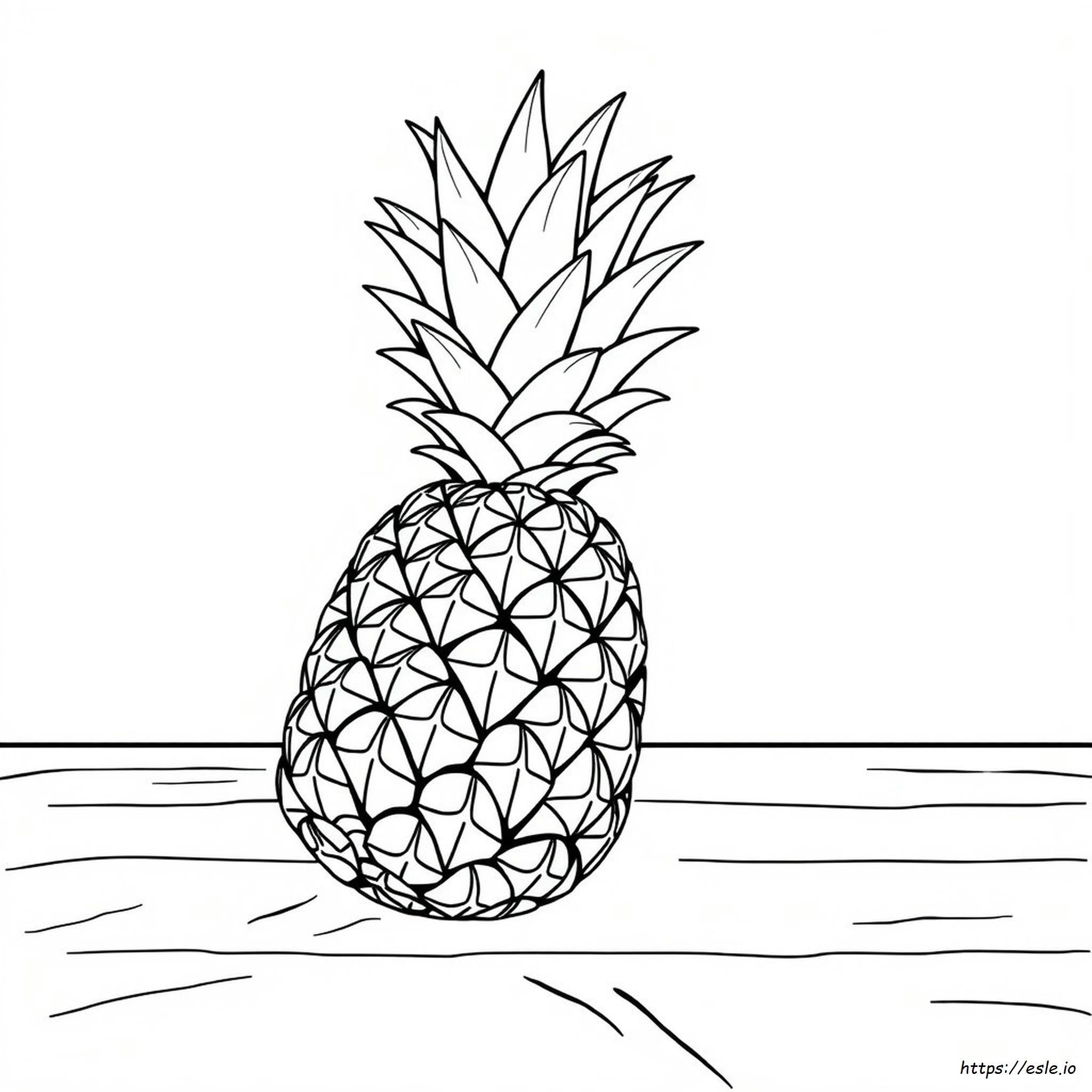 Pineapple Picture For Colouring