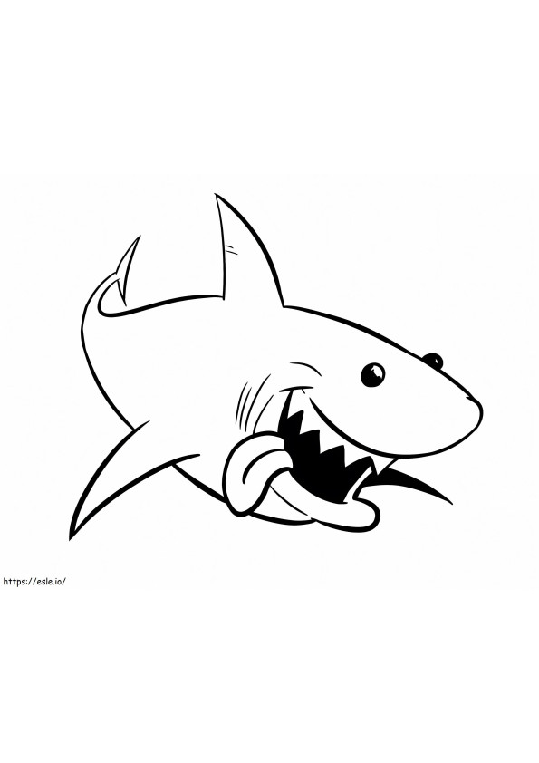 Good Shark coloring page