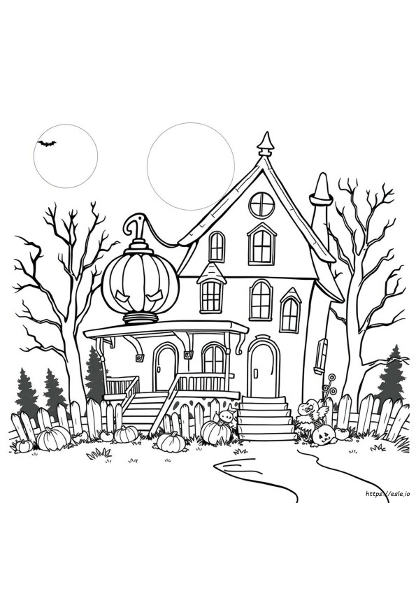 Gambar Mewarnai Halloween Besar