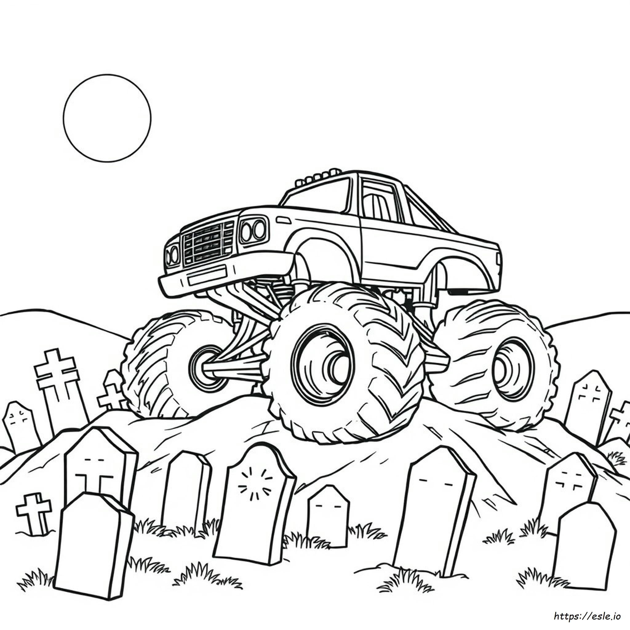 Monster Truck Coloring Pages Grave Digger