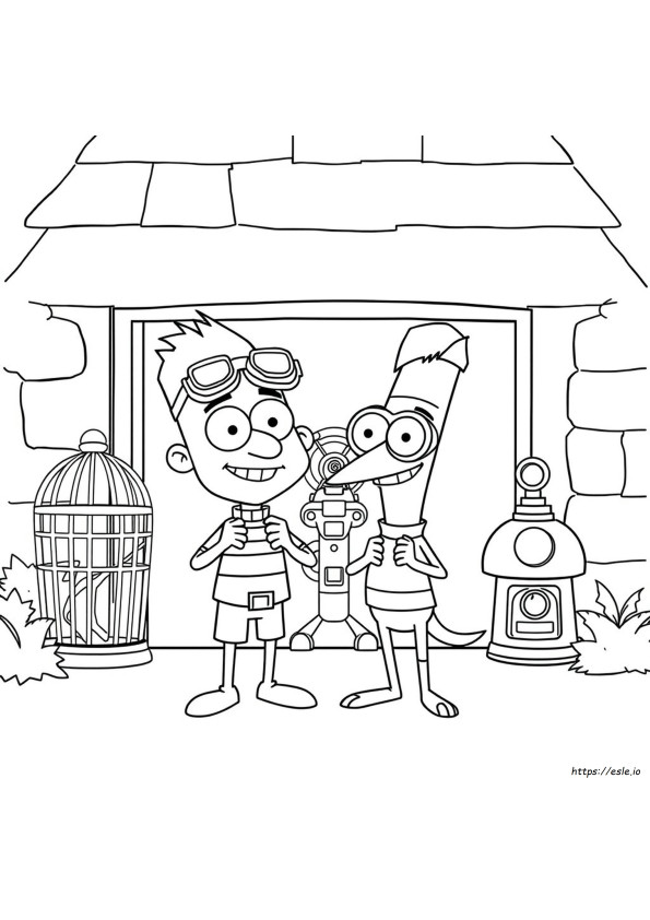 Phineas Dan Ferb Halaman Mewarnai, Dapat Dicetak Gratis