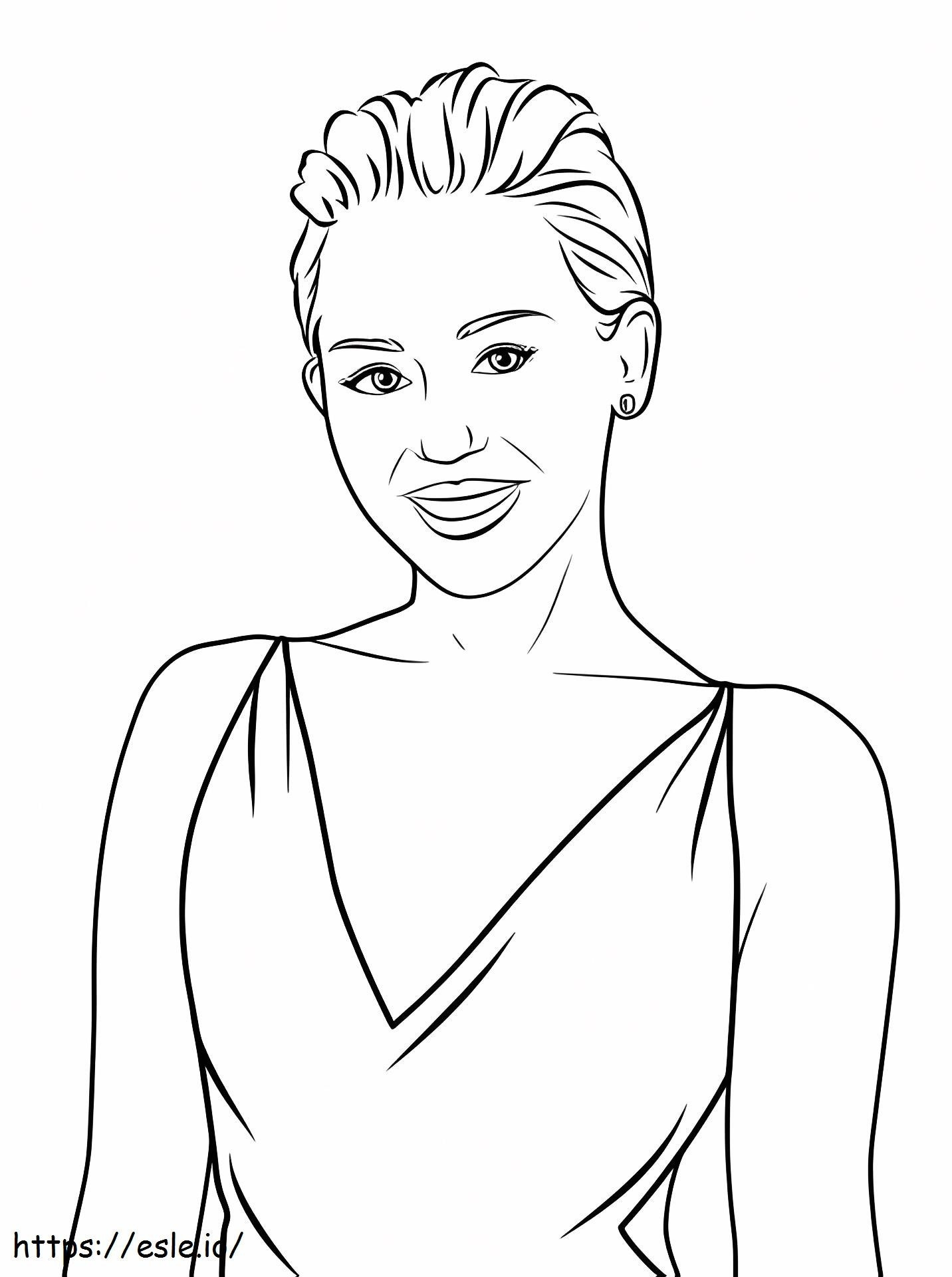 Coloriage  Miley Cyrus à imprimer dessin