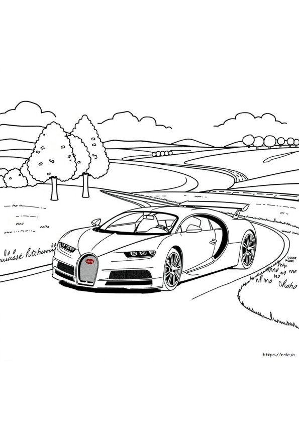 Bugatti Autós Színező Oldalak