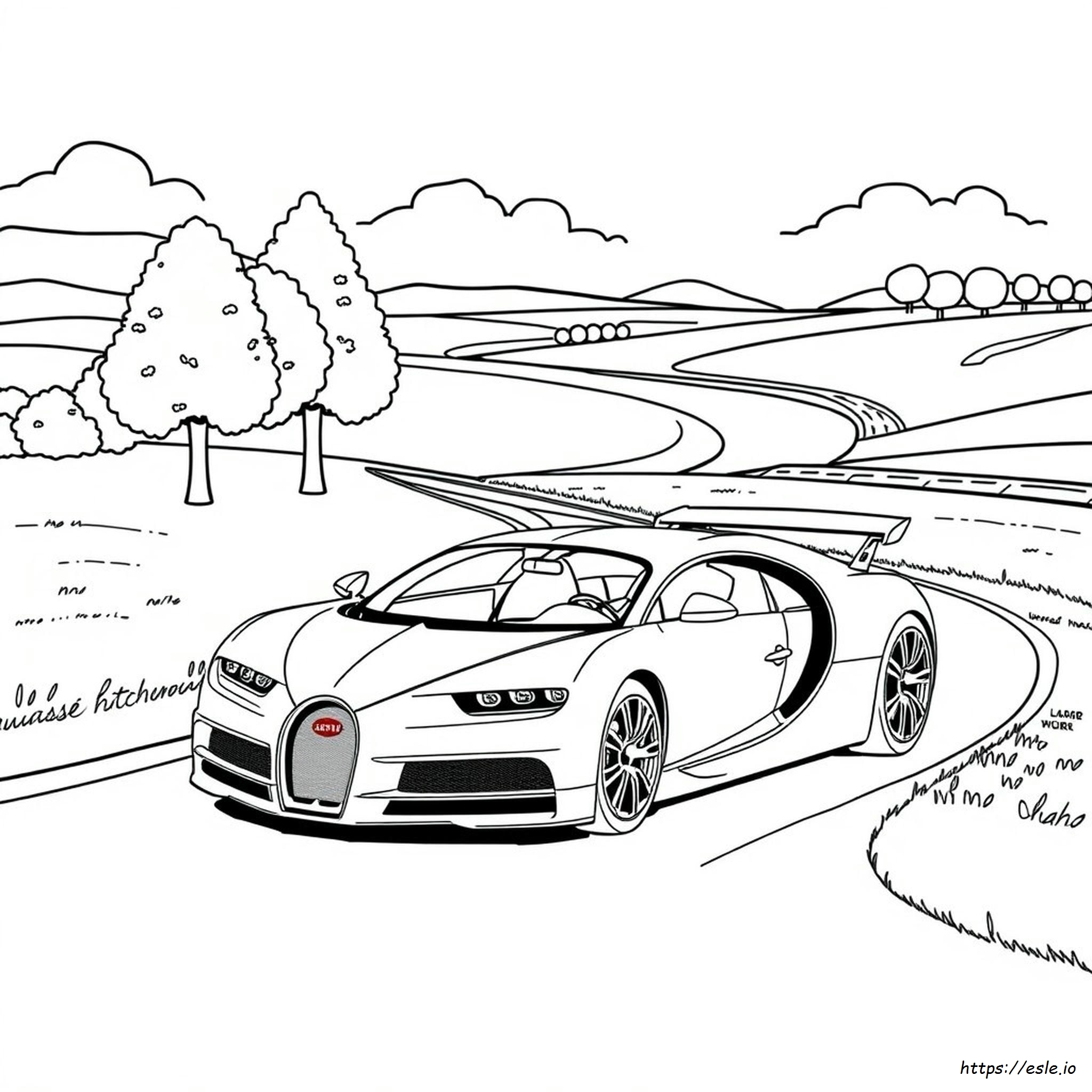 Bugatti Car Coloring Pages
