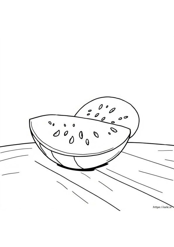 Watermelon Colouring Sheet