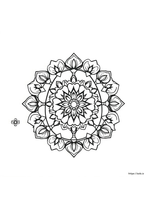 Pagini De Colorat Gratuite Cu Mandale Ouă De Paște De Printat