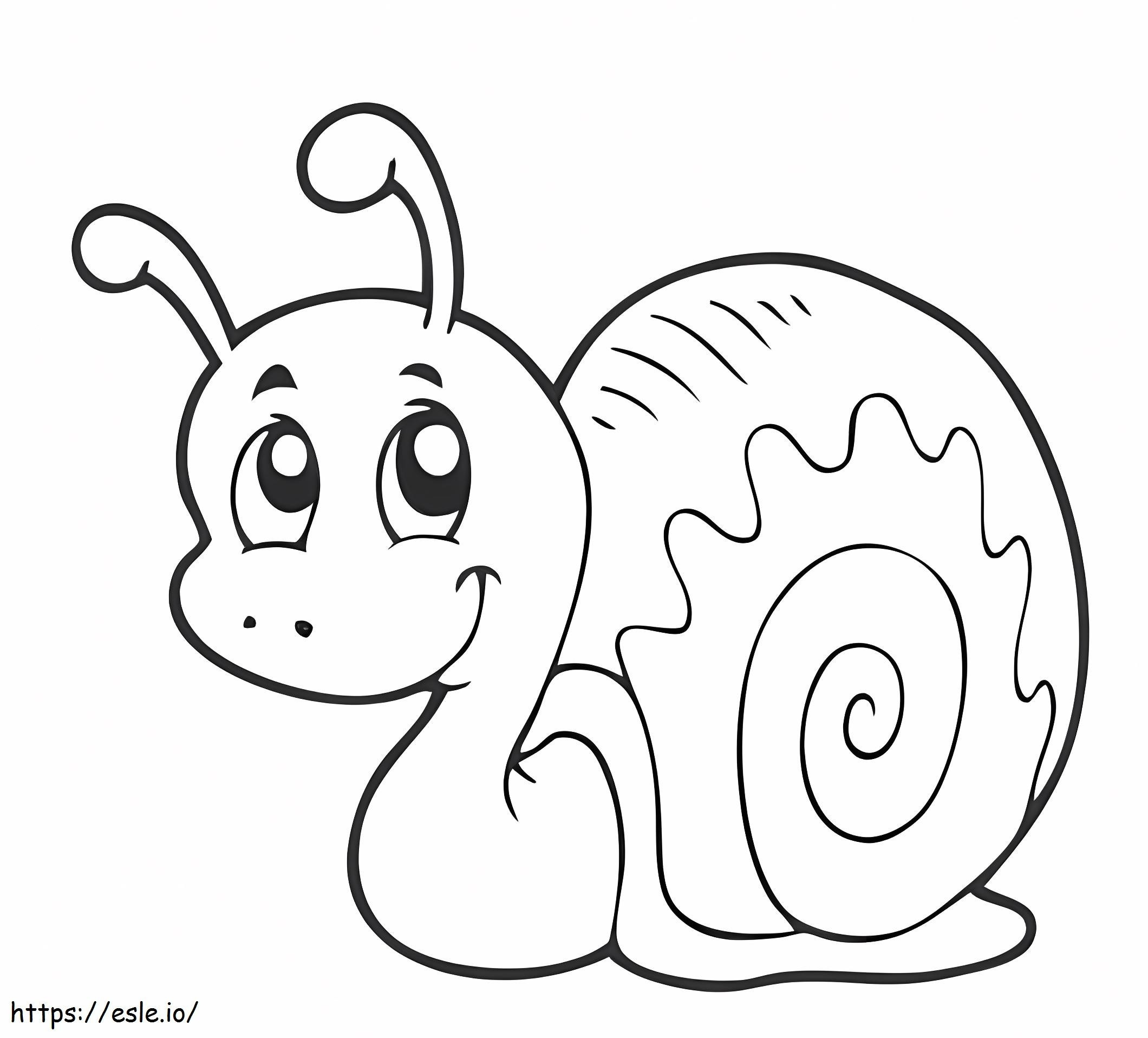 Awesome Snail coloring page
