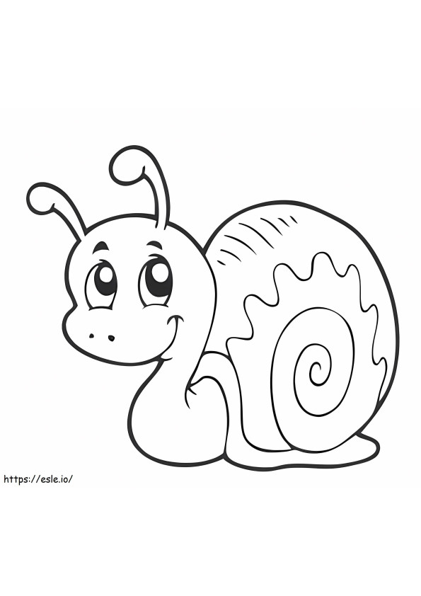 Awesome Snail coloring page