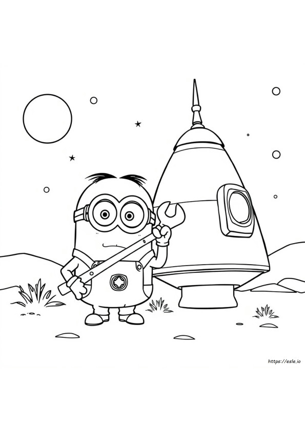 Bob The Minion Gambar Mewarnai