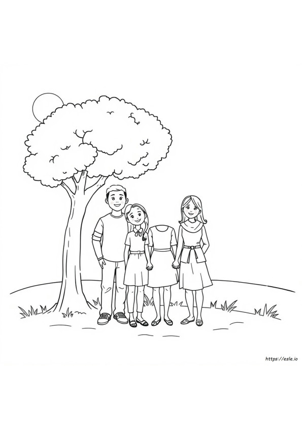 Gambar Keluarga Untuk Diwarnai