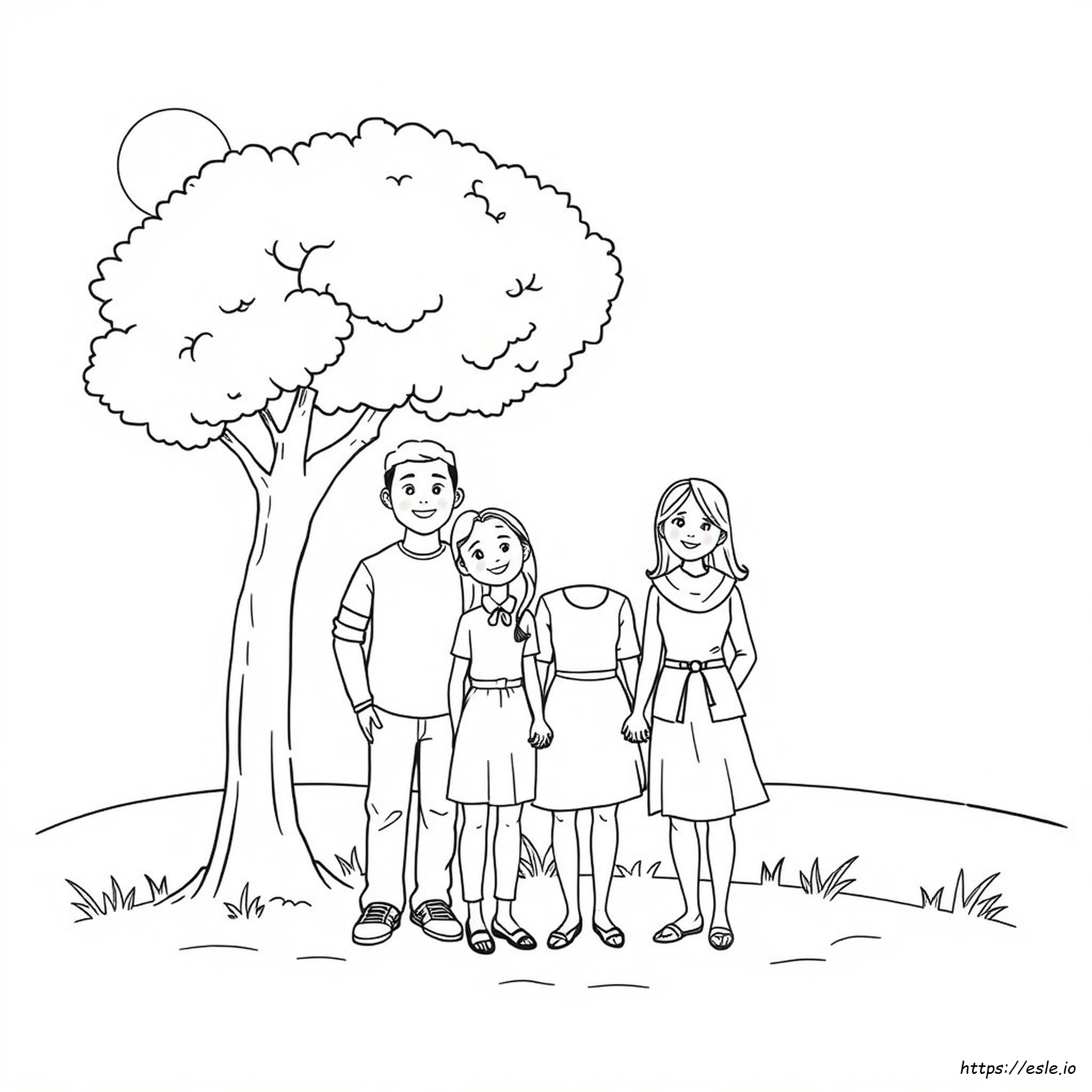 Immagine Di Famiglia Da Colorare