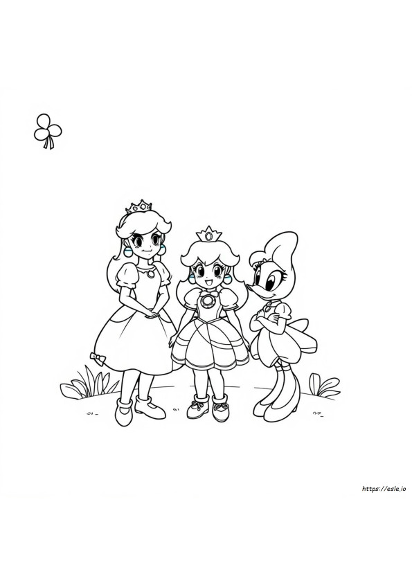 Rosalina Da Colorare Principessa Peach Daisy E Rosalina Da Colorare