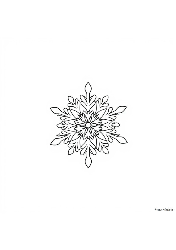 Schneeflocke Ausmalvorlage