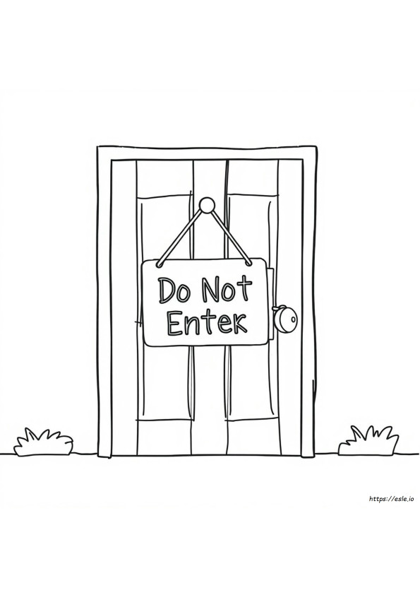 Do Not Disturb Coloring Pages