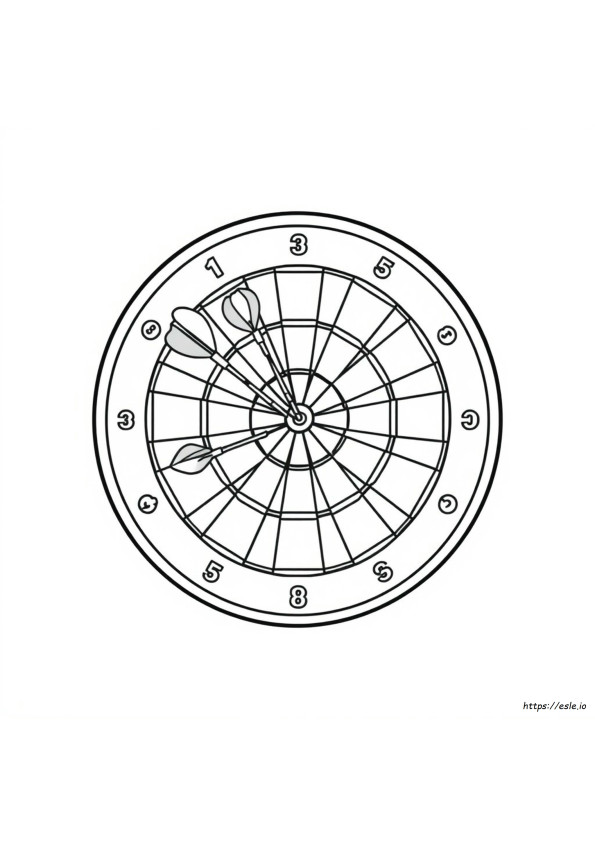 Papan Dart Gambar Mewarnai