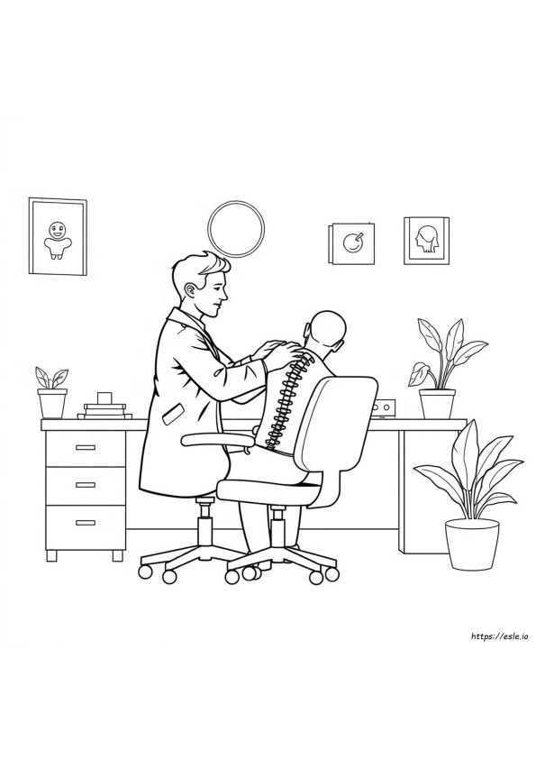 Disegni Da Colorare Del Chiropratico