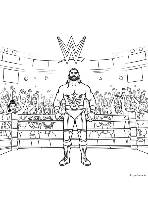 Wwe Gambar Mewarnai Dapat Dicetak