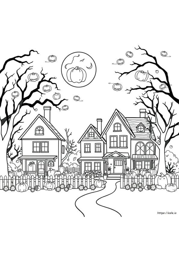 Gambar Mewarnai Halloween Dapat Dicetak