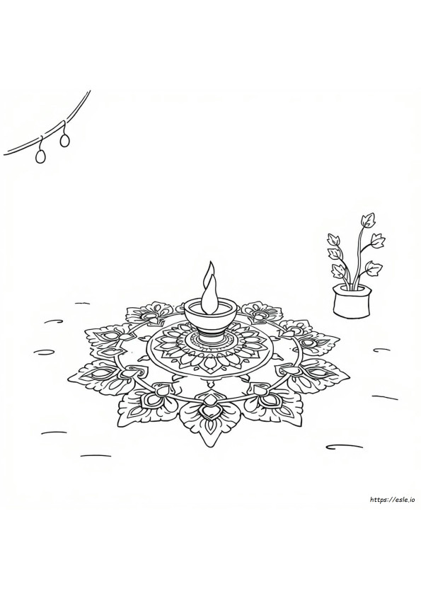 Ilmaiset Tulostettavat Rangoli Värityskuvat