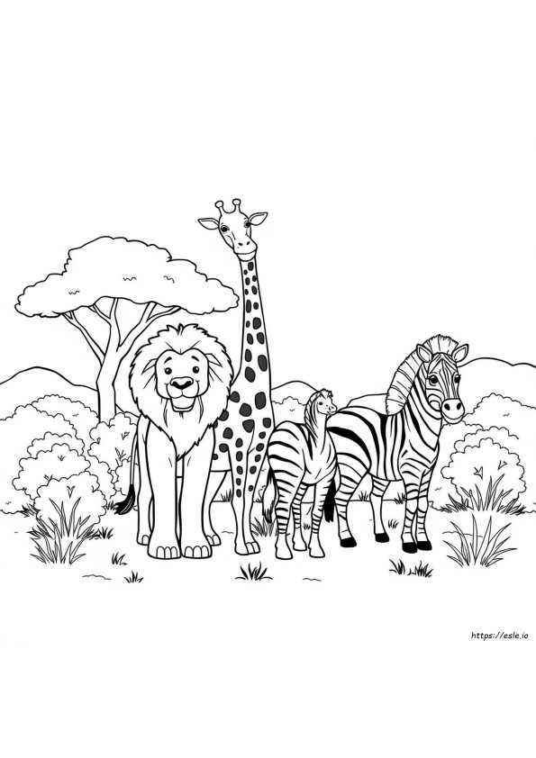 Coloriage Gratuit À Imprimer D'animaux Sauvages