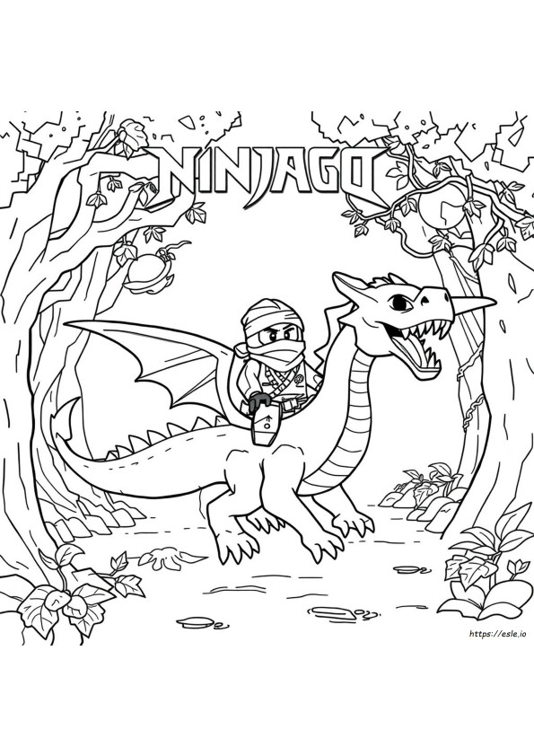 Printable Ninjago Dragon Coloring Pages